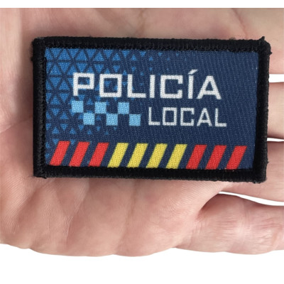 Parche barbaric .2x7 cm policia local