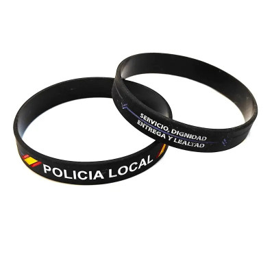 Pulsera goma policia local