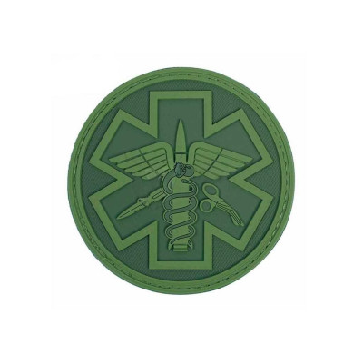 Parche paramedic redondo verde