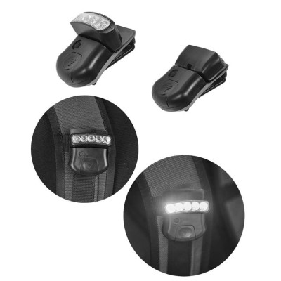 Linterna Chaleco C/clip 5 led negra
