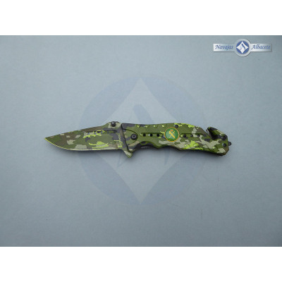 Navaja albainox camo verde H:8 Guardia civil