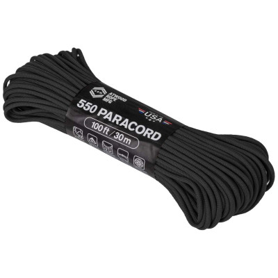 Paracord 550 negra 100ft