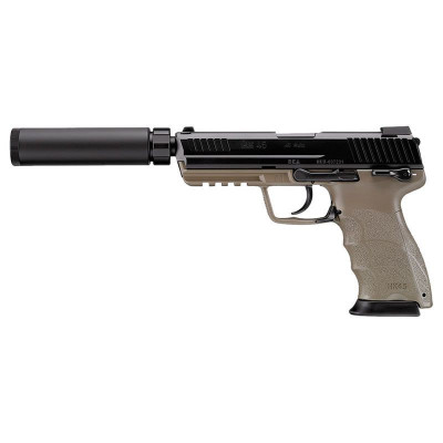 Pistola HK45 tactical negra tan