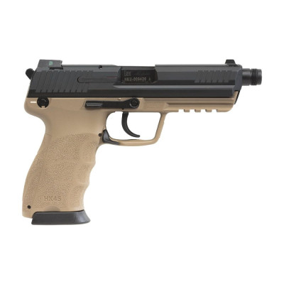 Pistola HK45 tactical negra tan