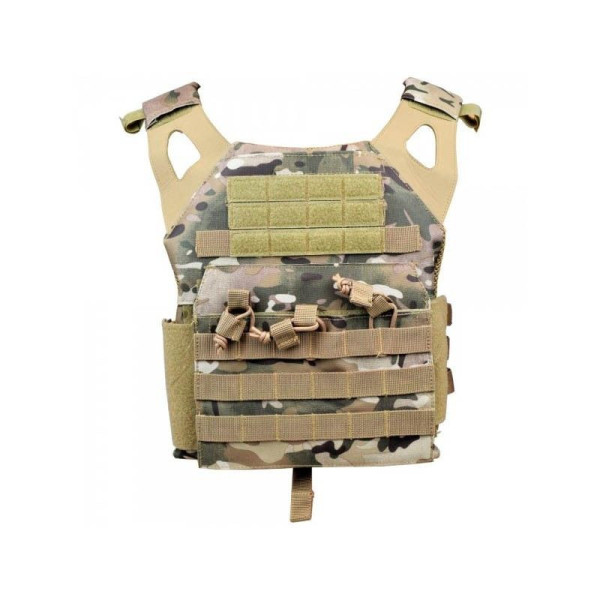 Chaleco Tactico portaplacas tipo multicam