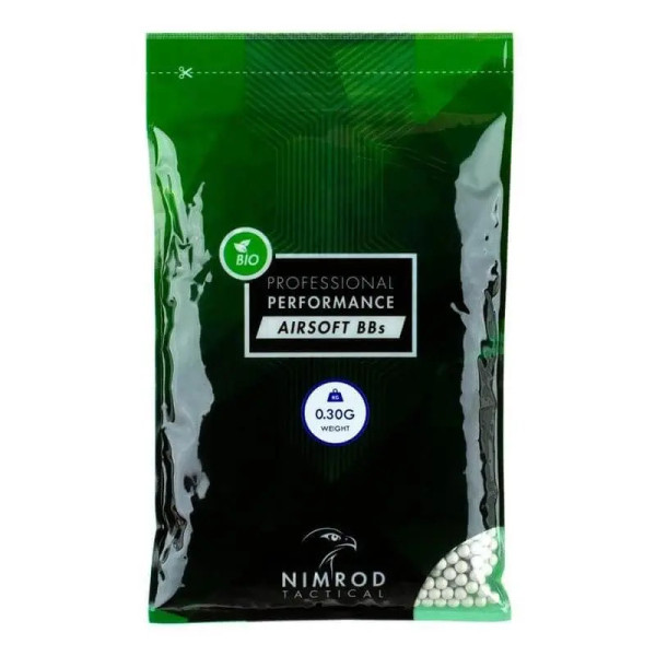 Bolas 0,30 3125bbs BIO Nimrod white
