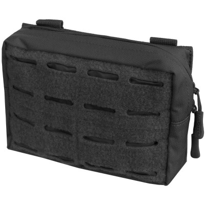 bolsillo rectangular laser cut velcro negro