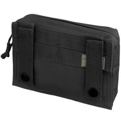 bolsillo rectangular laser cut velcro negro