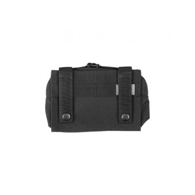 bolsillo rectangular molle velcro negro