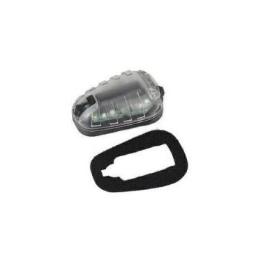 Luz señalizacion de casco negra/verde element