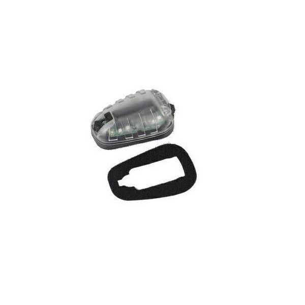 Luz señalizacion de casco negra/verde element