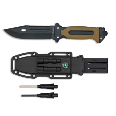 Cuchillo con funda rigida Negro/Coyote