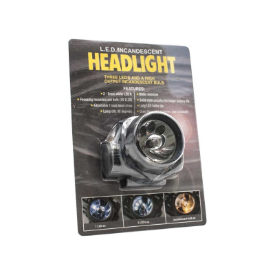 Linterna frontal 3 LED
