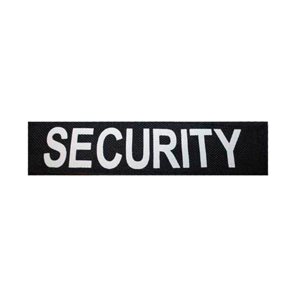 Parche security tira pvc velcro negro