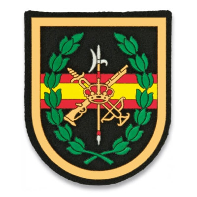 Parche legion bandera españa centro negro