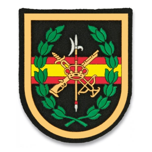 Parche legion bandera españa centro negro
