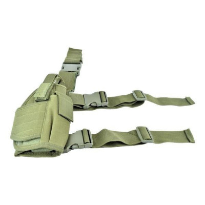 funda pistola pierna verde