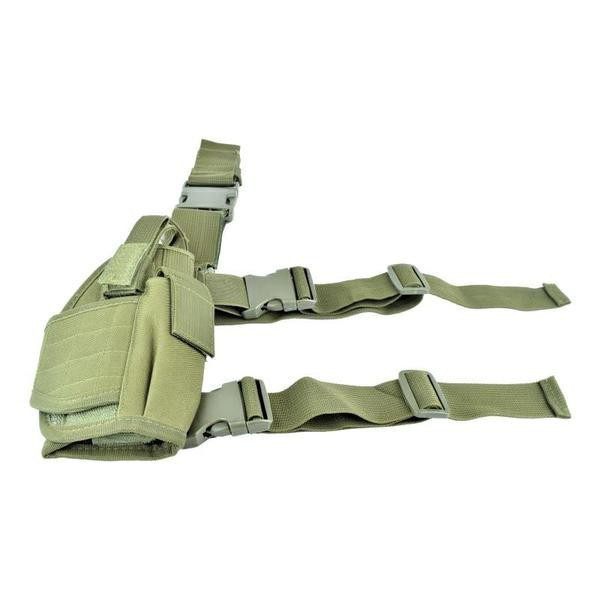 funda pistola pierna verde