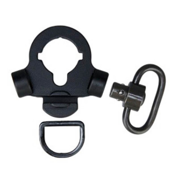 Enganche de correa QD D negra