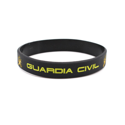 Pulsera PVC Guardia Civil negra