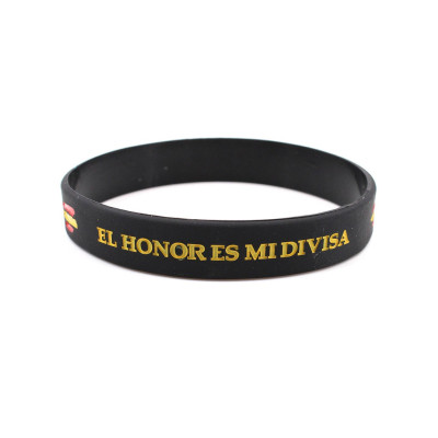 Pulsera PVC Guardia Civil negra