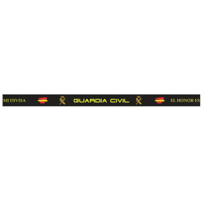 Pulsera PVC Guardia Civil negra