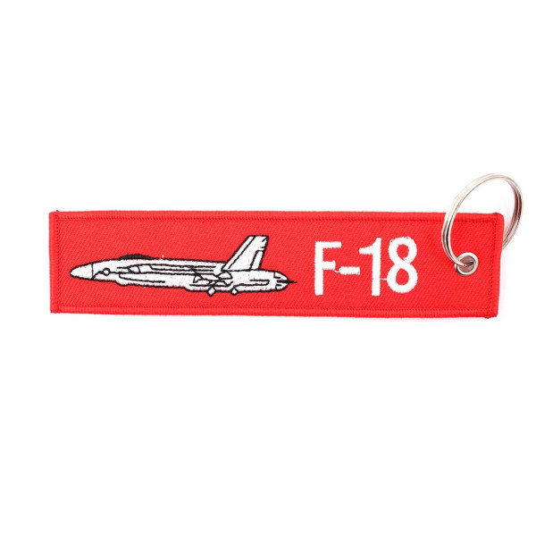 Llavero cinta rectangular remove f18 rojo immortal