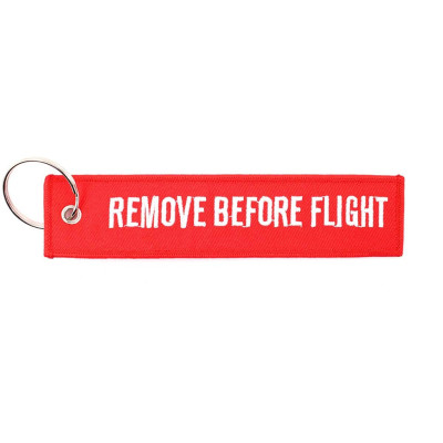 Llavero cinta rectangular remove f18 rojo immortal