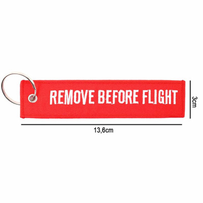 Llavero cinta rectangular remove f18 rojo immortal