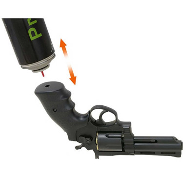 Revolver HFC Negro Gas 6mm Plastico