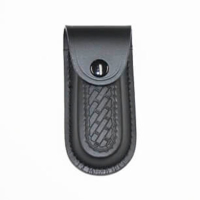FUNDA NAVAJA CUERO MED. NEGRA
