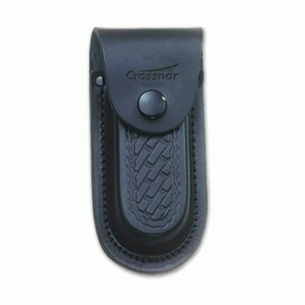 FUNDA NAVAJA CUERO PEQ. NEGRA