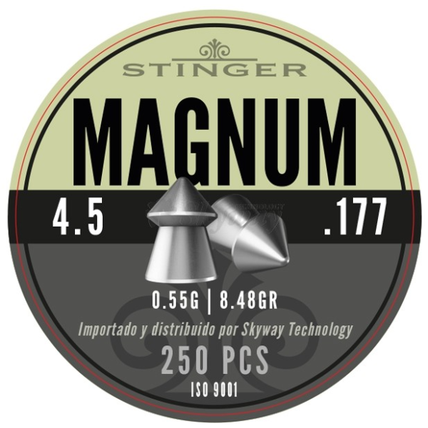 Perdigon 4,5mm stinger 0,55grs 250uds