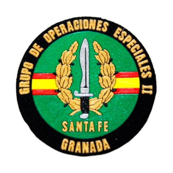 Parche coe santa Fe granada velcro negro-verde