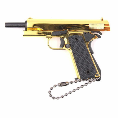 Llavero BH pistola 1911 7cm dorado