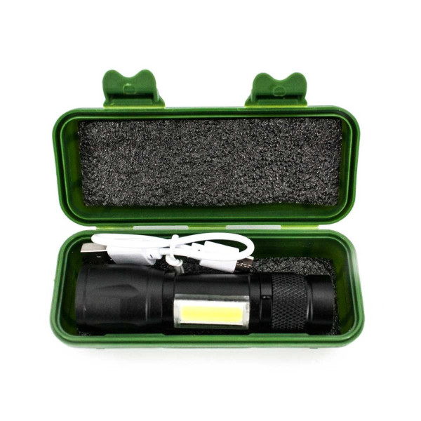 Linterna DAEL Led recargable clip usb