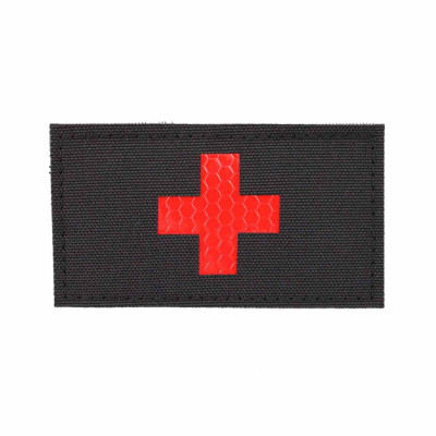 Parche medical reflectante negro