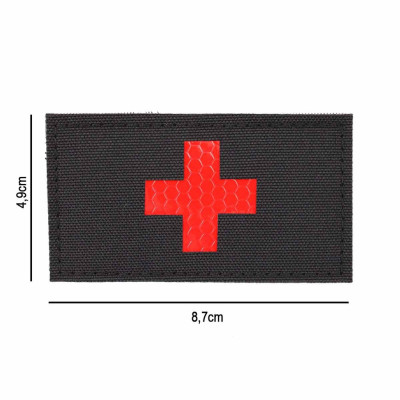 Parche medical reflectante negro
