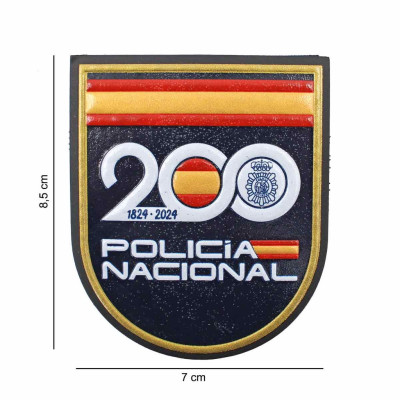 Parche policia nacional 200 relieve azul