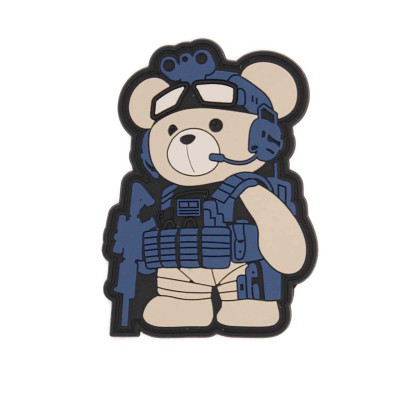 Parche teddy tactico gris