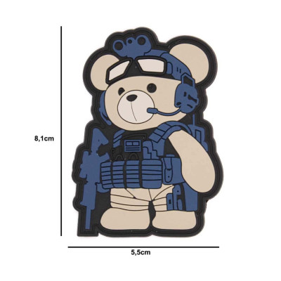 Parche teddy tactico gris