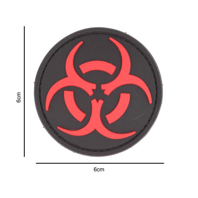 Parche bio negro-rojo pvc IW