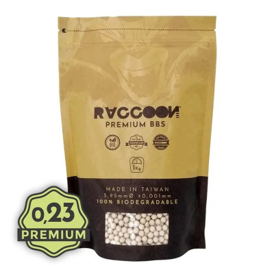 Bolas 0,23 premium 1kg Raccoon