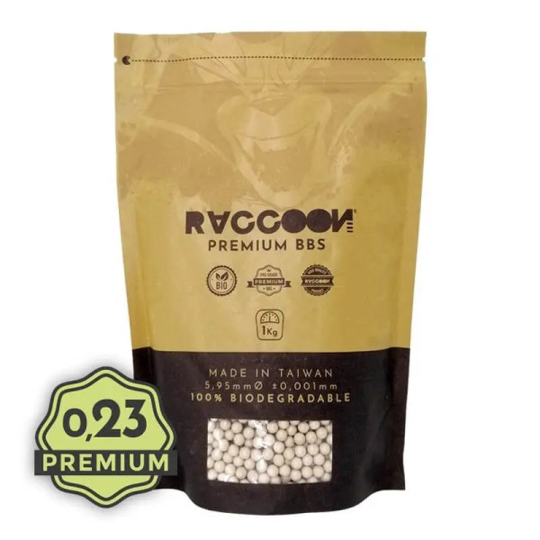 Bolas 0,23 premium 1kg Raccoon
