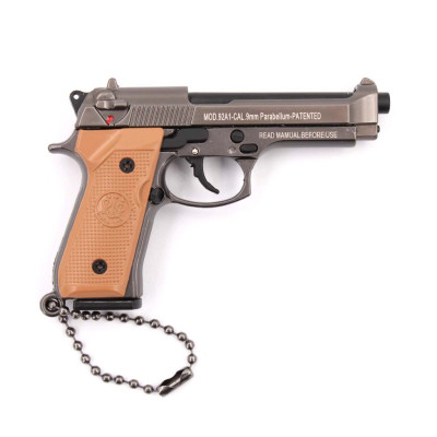 Llavero BH pistola B92F 7,5cm negro/marron