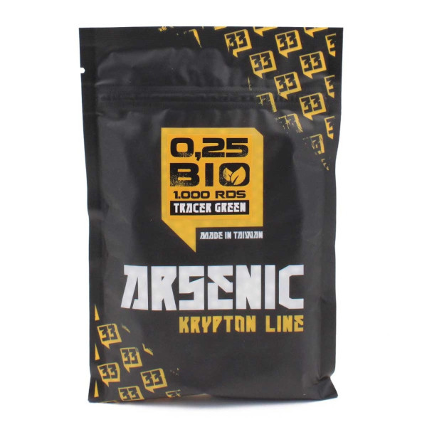 Bolas 0,25 bio trazadoras arsenic 1000uds verde