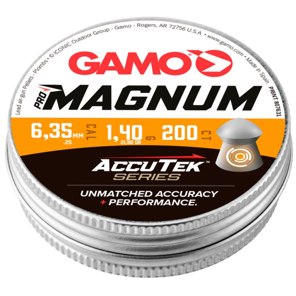 Perdigon Pro-magnum Metal 200 6,35 Accutek