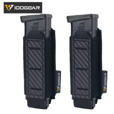 Portacargador Pistola Carbono Negro 9mm 2uds