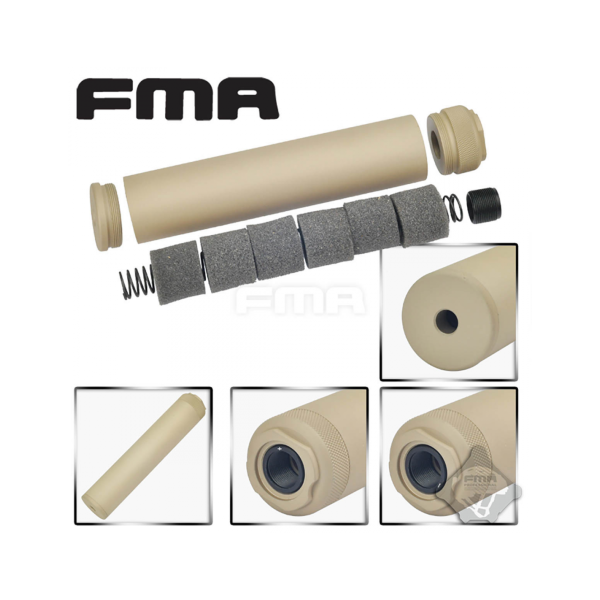Silenciador SPECTER desert FMA 38x228,6mm