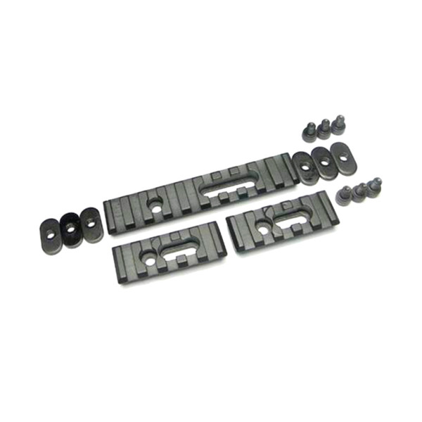 Set railes metalicos negros
